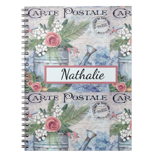 Carte Postale Vintager Wassercan Notizblock (Vorderseite)