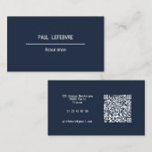 Carte professionnelle minimaliste, moderne visitenkarte (Vorne/Hinten)