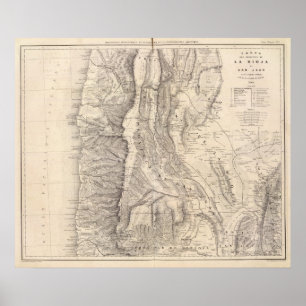 Carte, Provinzen von La Rioja San Juan Poster