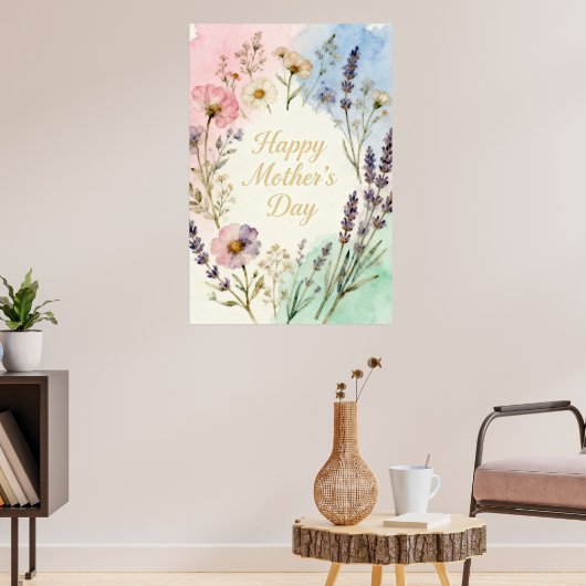 Cartel Happy Mothers Day Poster (Wohnzimmer 3)