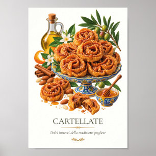 Cartellate – Vintage italienisches Dessert Poster