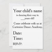 Carteo-Tanz-Party Einladung (Rückseite)