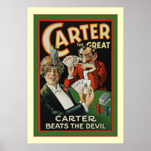 Carter der großes ~ Vintage Magier Poster