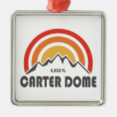 Carter Dome New Hampshire Ornament Aus Metall (Vorne)