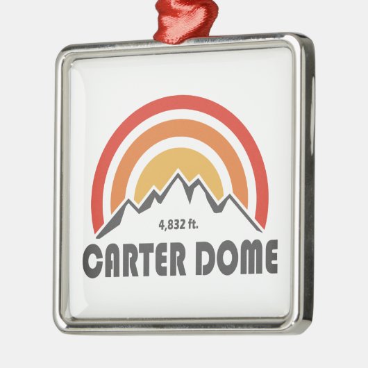 Carter Dome New Hampshire Ornament Aus Metall (Links)