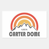 Carter Dome New Hampshire Rechteckiger Aufkleber (Vorderseite)