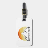 Carter Dome New Hampshire Retro Gepäckanhänger (Vorderseite vertikal)