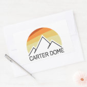Carter Dome New Hampshire Retro Rechteckiger Aufkleber (Umschlag)