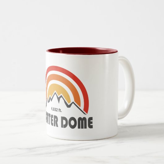 Carter Dome New Hampshire Zweifarbige Tasse (VorderseiteRechts)