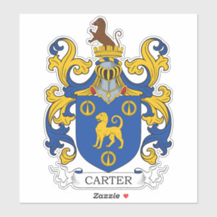 Carter Familienwappen Aufkleber