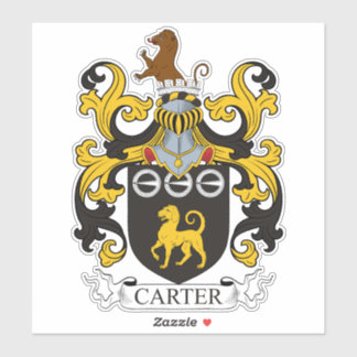 Carter Familienwappen Aufkleber