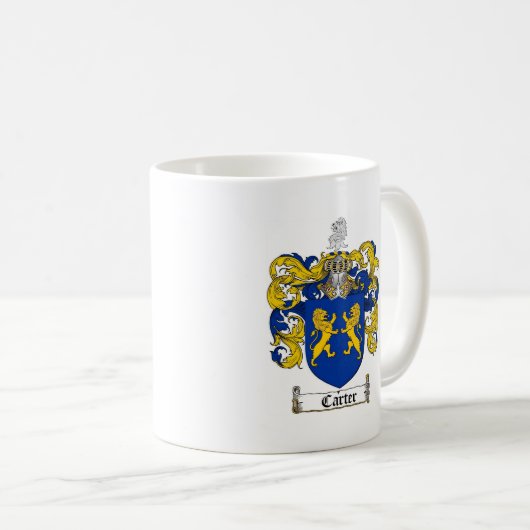 CARTER-FAMILIENWAPPEN - CARTER-WAPPEN KAFFEETASSE