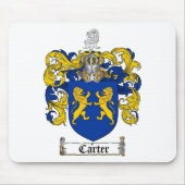 CARTER-FAMILIENWAPPEN - CARTER-WAPPEN MOUSEPAD (Vorne)