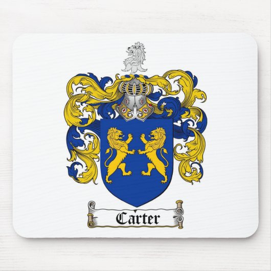 CARTER-FAMILIENWAPPEN - CARTER-WAPPEN MOUSEPAD (Vorne)