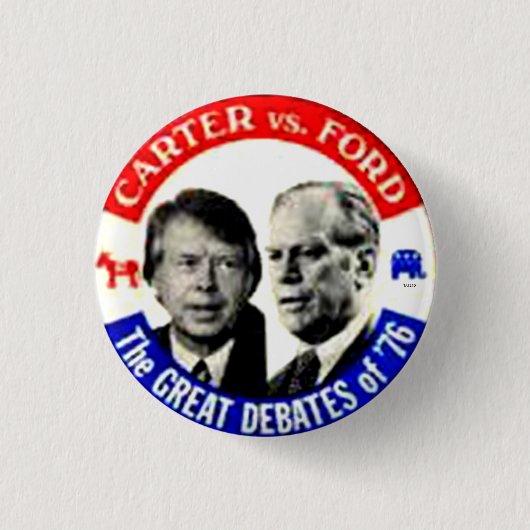 Carter gegen Ford - Knopf Button (Vorderseite)