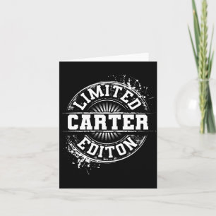 Carter hat gelogen Edition Lustiger personalisiert Karte