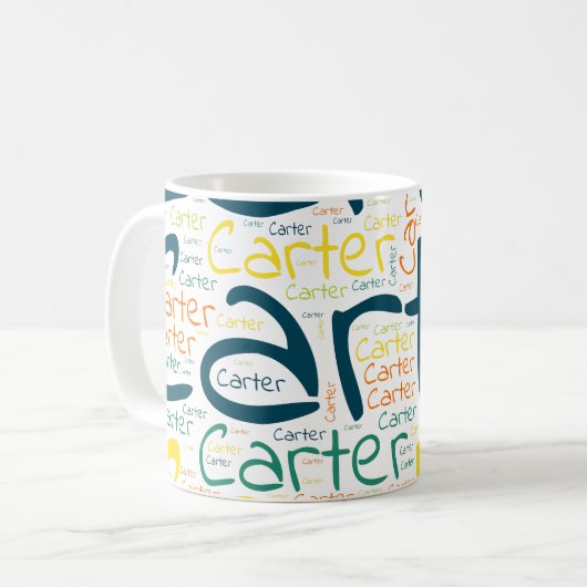 Carter Kaffeetasse (Vorderseite Links)