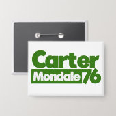 Carter Mondale 1976 Retro-Politik Button (Vorderseite/Rückseite)