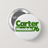 Carter Mondale 1976 Retro-Politik Button (Vorne & Hinten)