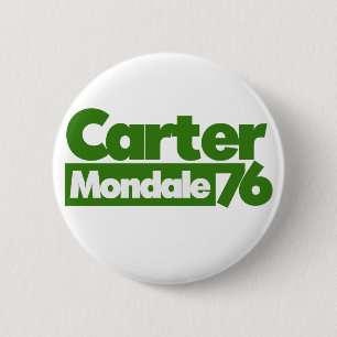 Carter Mondale 1976 Retro-Politik Button