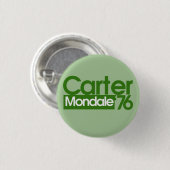 Carter Mondale Retro-Politik Button (Vorne & Hinten)
