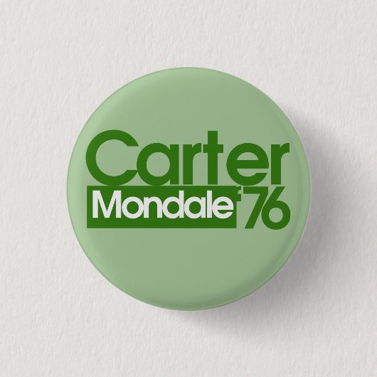 Carter Mondale Retro-Politik Button (Vorderseite)