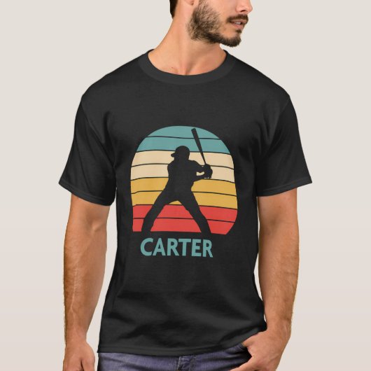 Carter Name Geschenk Personalisiert Baseball T-Shirt (Vorderseite)