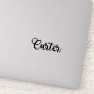 Carter Name - Handgeschriebene Kalligrafie Aufkleber