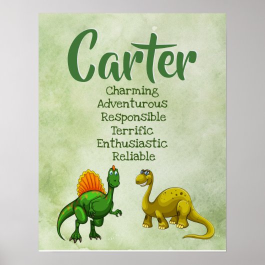 Carter Name Poster (Vorne)