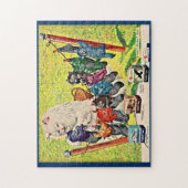 Carter’s Ink ad mama cat and kittens der 40er Jahr Puzzle (Vertikal)