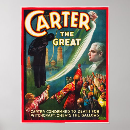 Carter the Great Cheat of the Gallow Poster (Vorne)