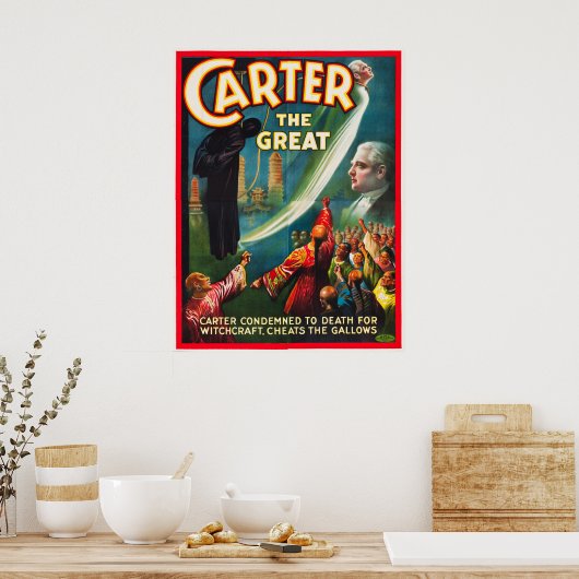 Carter the Great Cheat of the Gallow Poster (Küche)