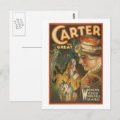 Carter the Great - Der komische Zauberer der Welt Postkarte (Vorne/Hinten)