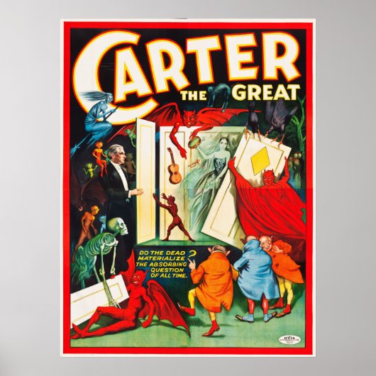Carter the Great Spirit Cabinet Poster (Vorne)
