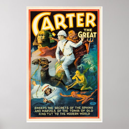 Carter the Great Sweeps the Secrets of the Sphinx Poster (Vorne)