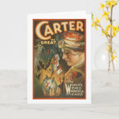 Carter the Great - The World's Weird Wizard Karte (Gelbe Blume)