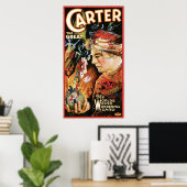 Carter The Great ~ Wizard Vintag Magic Act Poster (Heimbüro)