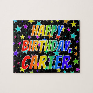 "CARTER" Vorname, Spaß "GLÜCKLICHER GEBURTSTAG" Puzzle