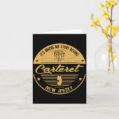 Carteret New Jersey Its Where My Story Begins Karte (Gelbe Blume)