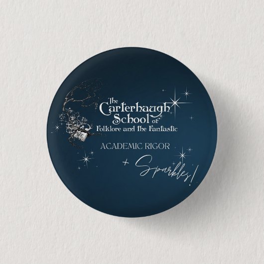 Carterhaugh = Akademisches Rigor + Glitzern Button (Vorderseite)
