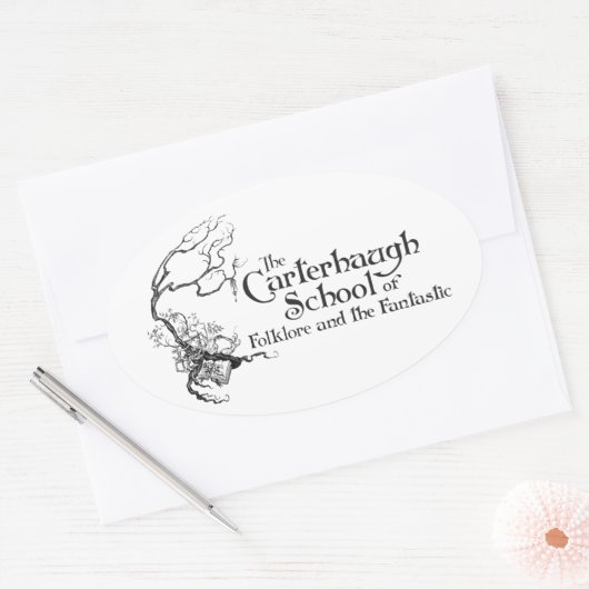 Carterhaut School New Logo Ovaler Aufkleber (Umschlag)