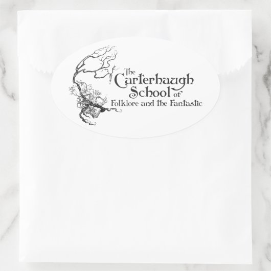 Carterhaut School New Logo Ovaler Aufkleber (Tasche)