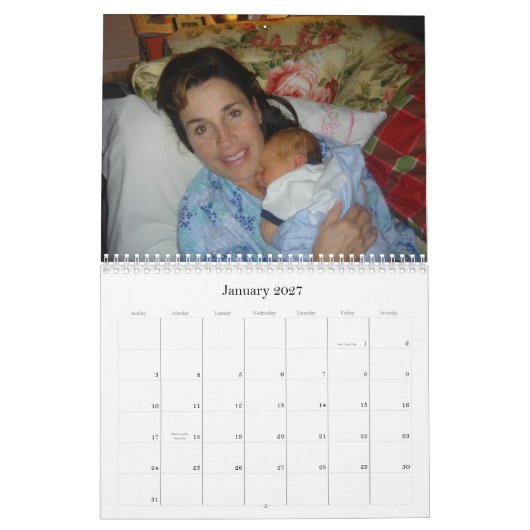 Carters Ankunft 008, danke für Sein SU… Kalender (Jan 2027)