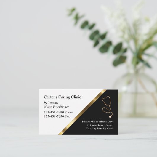 Carters Visitenkarte (Stehend Vorderseite)