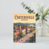 Cartersville, Georgia Postkarte (Stehend Vorderseite)