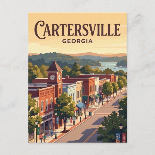 Cartersville, Georgia Postkarte (Vorderseite)