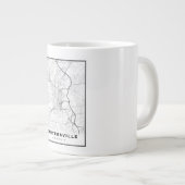 Cartersville Map Jumbo-Tasse (Vorderseite Rechts)