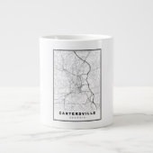 Cartersville Map Jumbo-Tasse (Vorderseite)
