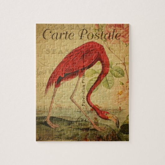 Cartes Postale Flamingo Puzzle (Vertikal)