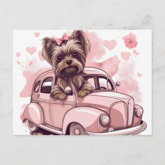 Cartes Postales Dog Yorkshire Postkarte (Vorderseite)